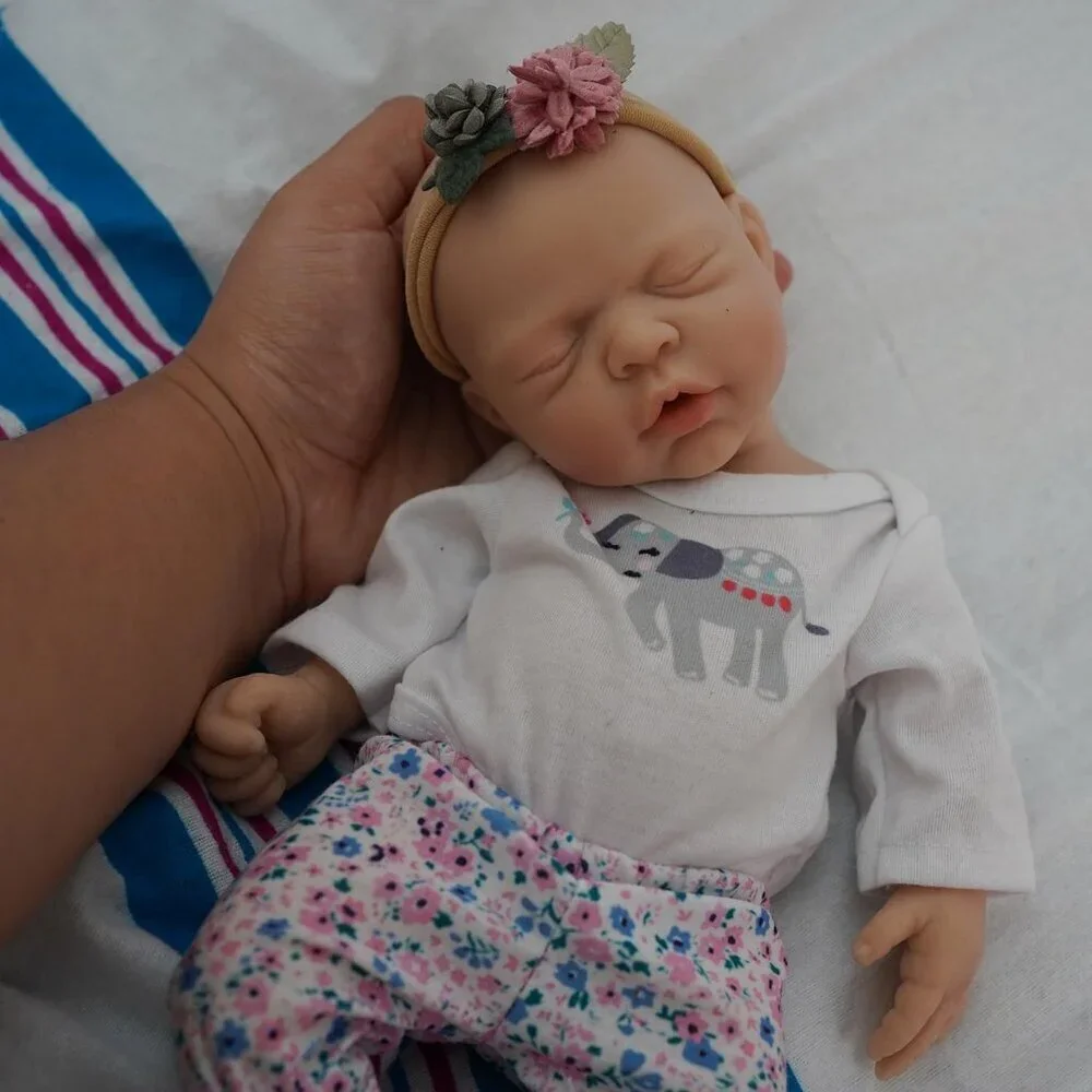 Lifelike Reborn Baby Doll 12 inch Full Silicone Newborn Girl Real Life Baby Doll